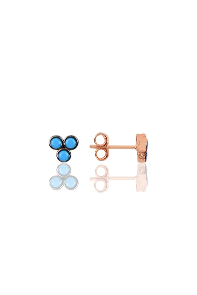 Gümüş mini tria küpe SGTL9880TURKUAZ ürün görseli 1