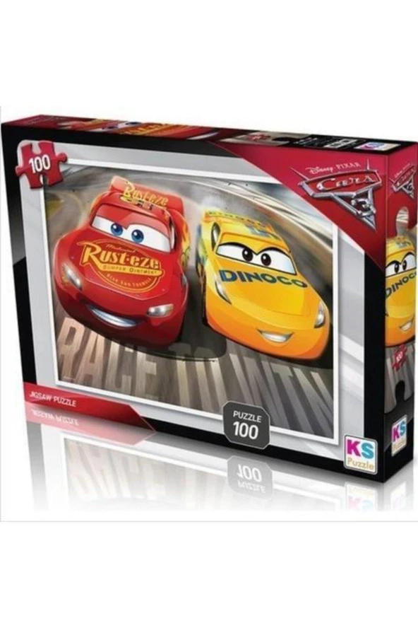 KS Games Cars Puzzle 100 Parça Çocuk Puzzle ürün görseli 1