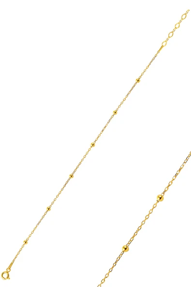 Gümüş Altın rengi top top bileklik SGTL9670GOLD ürün görseli 1