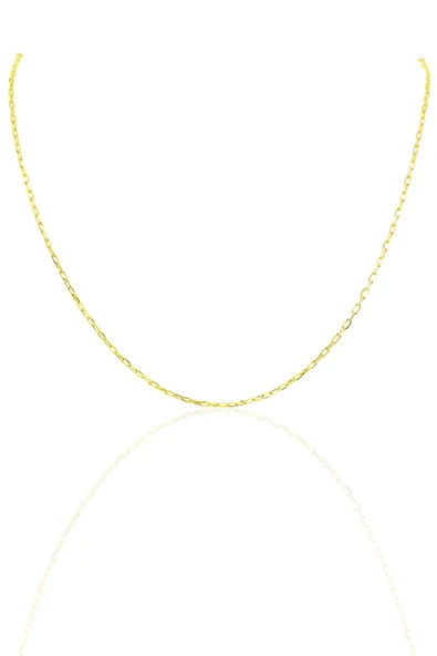 Gümüş altın rengi 45 cm figaro zincir SGTL10102GOLD SGTL10102GOLD ürün görseli 1