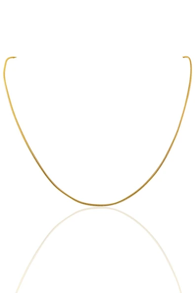 Gümüş yaldızlı 60 cm yılan modeli zincir SGTL10227GOLD ürün görseli 1