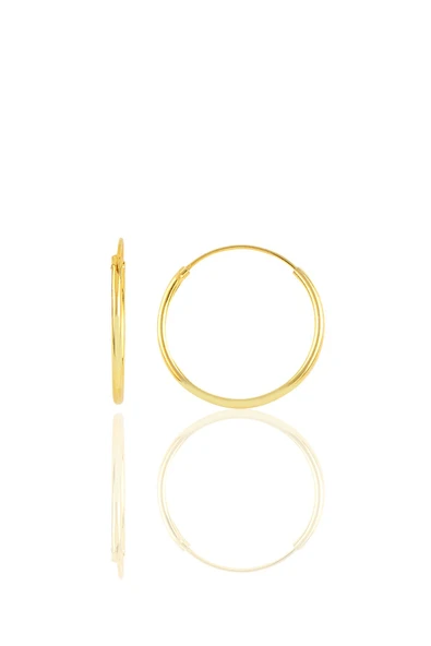 Gümüş halka küpe SGTL10672GOLD ürün görseli 1