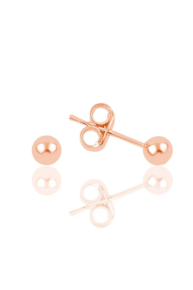 Gümüş rose 5 mm gümüş top küpe SGTL11477ROSE ürün görseli 1