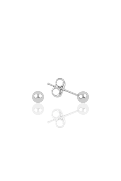 Gümüş 4 mm gümüş top küpe SGTL11478RODAJ ürün görseli 1