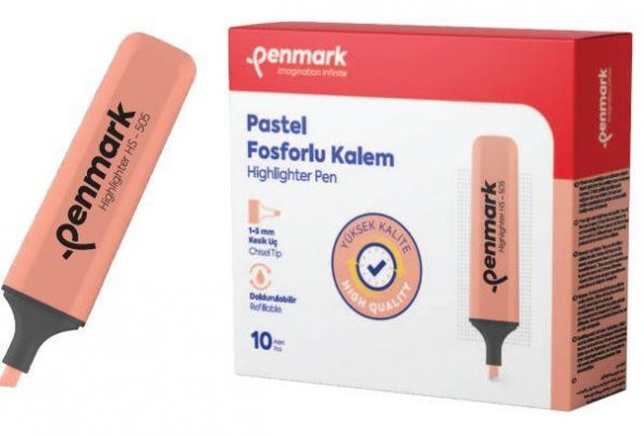 PENMARK FOSFORLU KALEM PASTEL YAVRUAGZI 10LU 505 ürün görseli 1