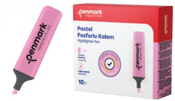 PENMARK FOSFORLU KALEM PASTEL GULSUYU 10LU 505 10 ürün görseli 1