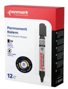 PENMARK PERMANENT MARKOR YUV.UC SIYAH12L HS 405 01 ürün görseli 1
