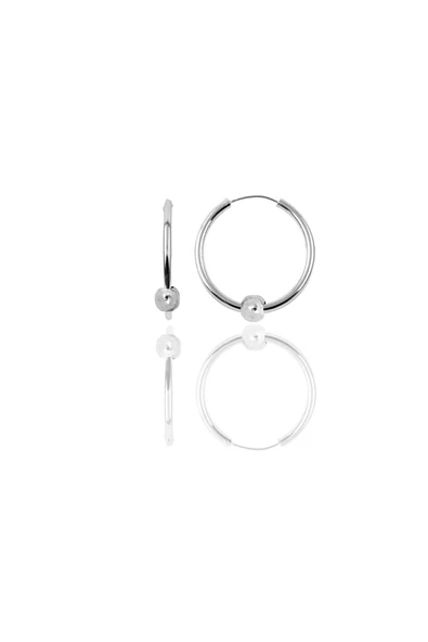 Gümüş 17 mm sade toplu halka küpe SGTL11267RODAJ ürün görseli 1