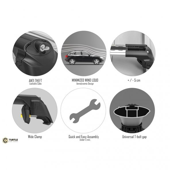 FORD FIESTA ACTIVE HATCHBACK 18-  Ara Atkı - Turtle Air  2 Serisi - Resim 6