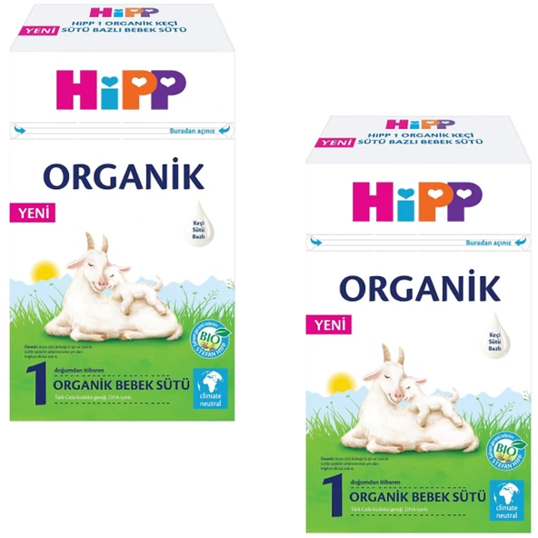 Hipp 1 Organik Keçi Sütü Bazlı Bebek Sütü 400 gr 2 ADET ürün görseli 1