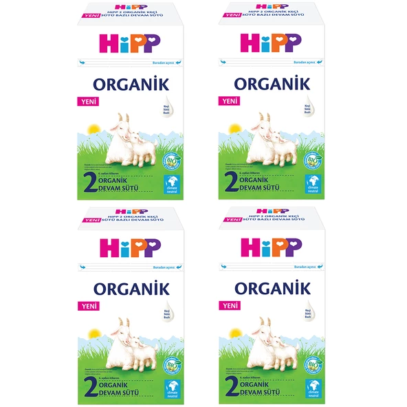Hipp 2 Organik Keçi Sütü Bazlı Devam Sütü 400 gr 4 ADET ürün görseli 1
