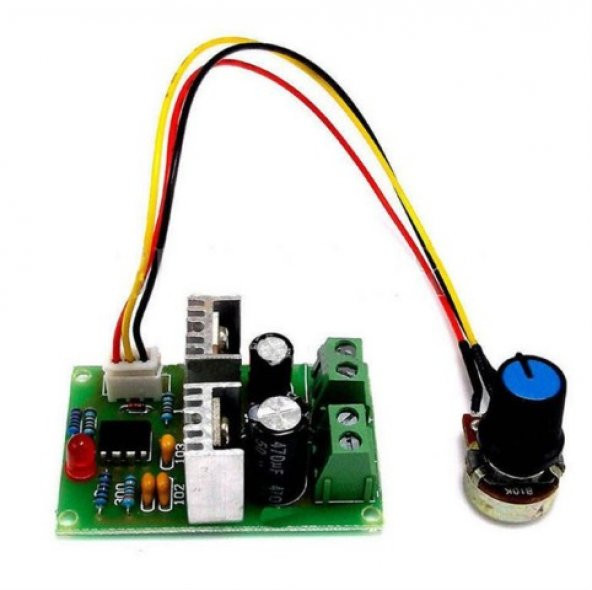 DC 12-36v 3A Pwm Motor Hız Kontrol Kartı Tek Yönlü ürün görseli 1