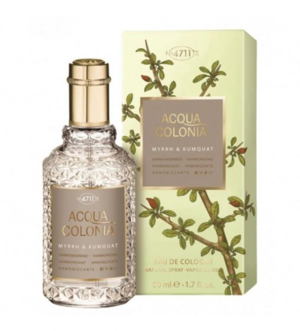 4711 Acqua Colonia Myrrh & Kumquat Unisex Parfüm EDC 50 ML ürün görseli 1