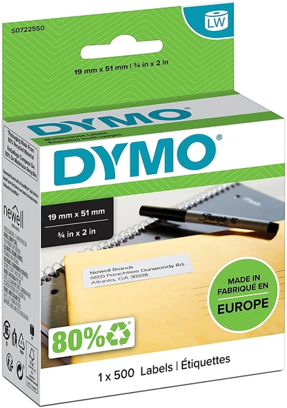 DYMO 19x51mm Çok Amaçlı Etiket (11355) ürün görseli 1