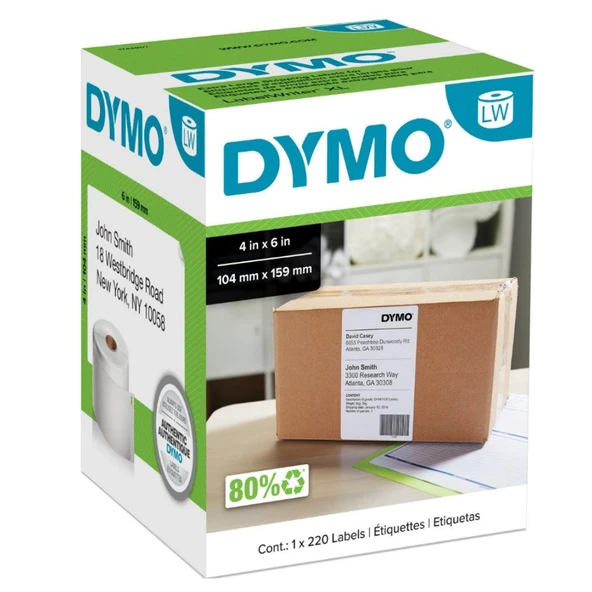 DYMO LW 5XL Ekstra Geniş Sevkiyat Etiketi 104x159 mm (S0904980) ürün görseli 1