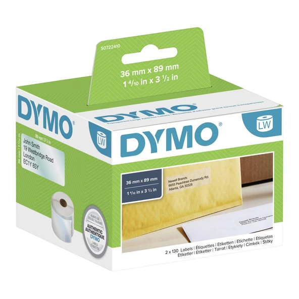 DYMO 36X89 LW Şeffaf Geniş Adres Etiketi (99013) ürün görseli 1