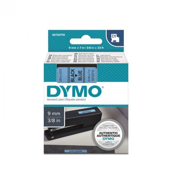 DYMO D1 Mavi/SiyahYedek Şerit 9mm x 7mt (40916) ürün görseli 1