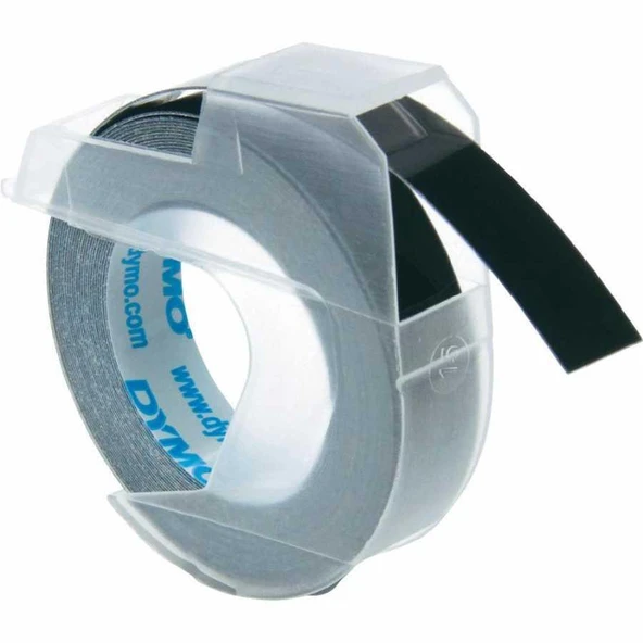 DYMO 3D Kabartma Şerit Siyah 9mm x 3mt ürün görseli 1