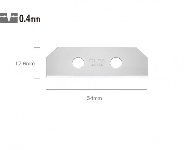 OLFA SKB-8/10B Çift Yönlü Emniyetli Maket Bıçağı Yedeği (10 lu) ürün görseli 1