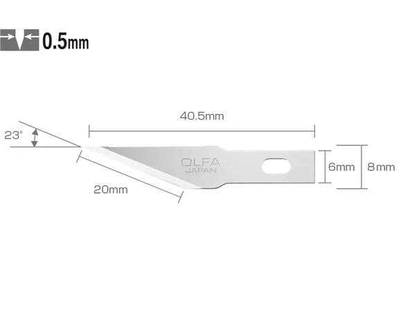 OLFA KB4-S/5 Maket Bıçağı Yedeği (5 li) ürün görseli 1