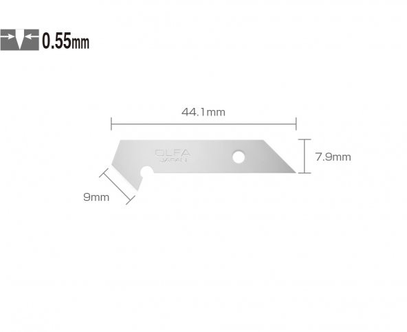 OLFA PB-450 Maket Bıçağı Yedeği (5 li) ürün görseli 1