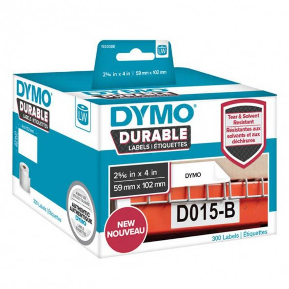 DYMO 2112290 Kalıcı etiketler 59x102mm ürün görseli 1