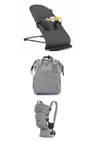 Tommybaby premium 3'lü set-Ana Kucağı-Çanta-Kanguru ürün görseli 1