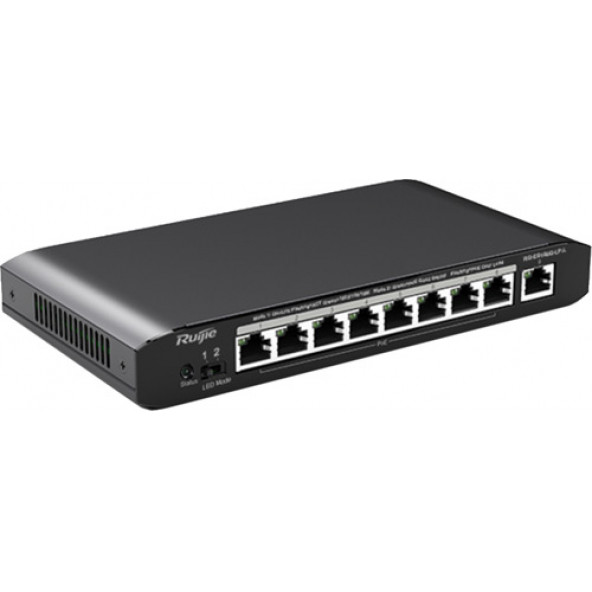 RUIJIE Reyee Rg-es109g-lp-l 9 Portlu, 10/100/1000 Gigabit, Tak ürün görseli 1