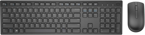 Dell KM636 Kablosuz Q Fransızca Klavye Mouse Set Siyah ürün görseli 1