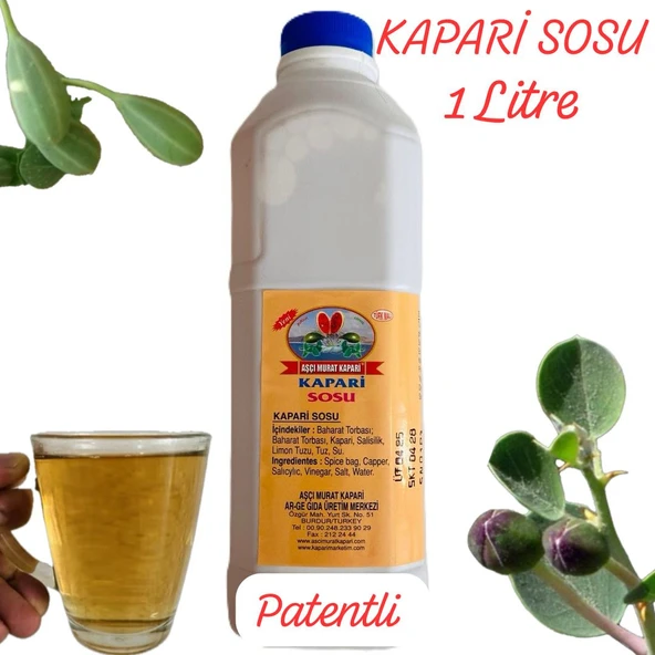 KAPARİ SOSU 1 LİTRE (FORMÜLÜMÜZ) AŞÇI MURAT KAPARİ ürün görseli 1