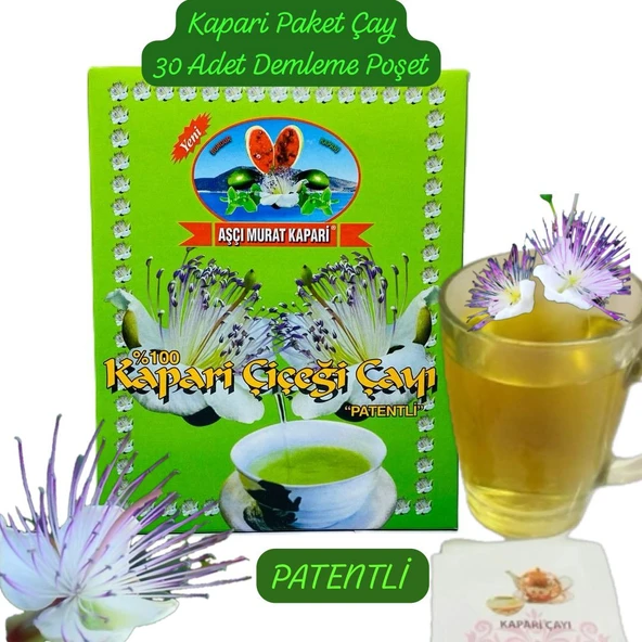KAPARİ PAKET ÇAYI (PATENTLİ) 30 DEMLEME DOĞAL POŞET ÇAY AŞÇI MURAT KAPARİ ürün görseli 1