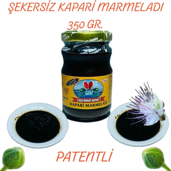 ŞEKERSİZ KAPARİ MARMELADI (PATENTLİ) 350 gr. AŞÇI MURAT KAPARİ ürün görseli 1