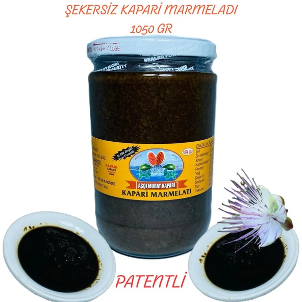 ŞEKERSİZ KAPARİ MARMELADI (PATENTLİ) 1050 gr. AŞÇI MURAT KAPARİ ürün görseli 1
