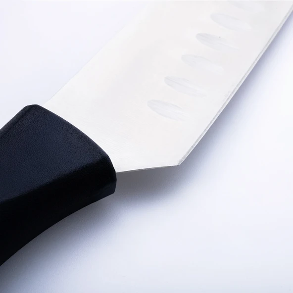 Deluxe Santoku Bıçağı Oluklu 17 cm - 71487 - Resim 4