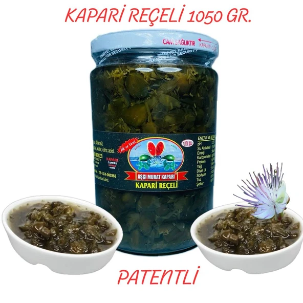 KAPARİ REÇELİ (PATENTLİ) 1050 gr. AŞÇI MURAT KAPARİ ürün görseli 1