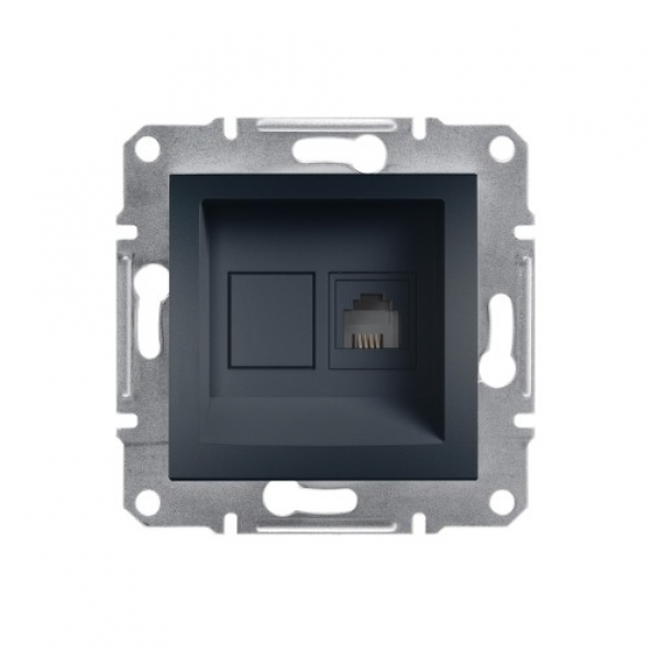 Schneider Asfora 1*RJ11- Antrasit EPH4100171 (ÇERÇEVESİZ) ürün görseli 1