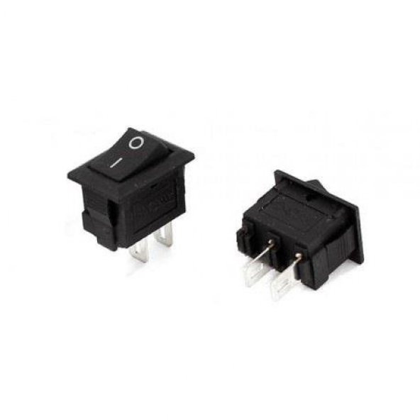 KCD11 Mini On-Off Anahtar - Siyah - 5 Adet ürün görseli 1
