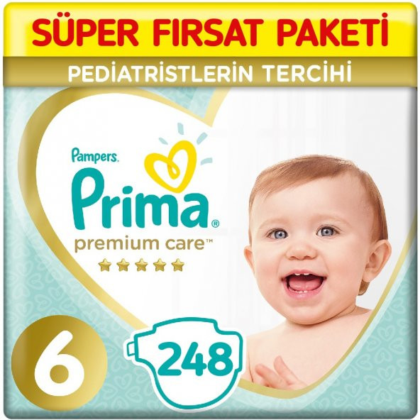 Premium Care 6 Beden Bebek Bezi  62x4 248 Adet