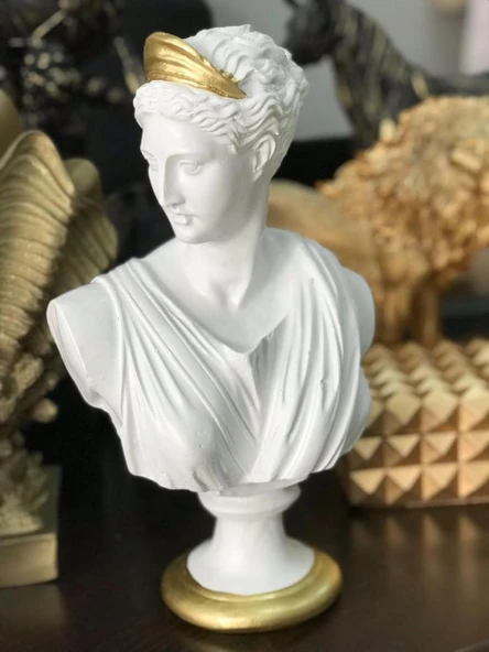 Diana Büst Büyük Boy Heykel - Resim 4