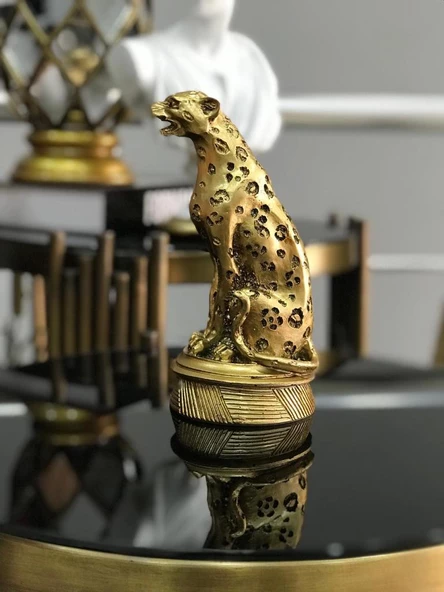 Dekoratif Çita Puma Biblo - Resim 5
