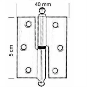Okka Menteşe Aluminyum 5cm - Resim 2