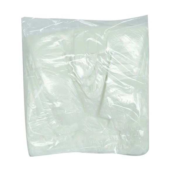 LokmanAVM Ekonomik Küçük Boy Atlet Hışır Poşet 38X22 Cm İnce Beyaz 250 Adet 1 Paket ürün görseli 1