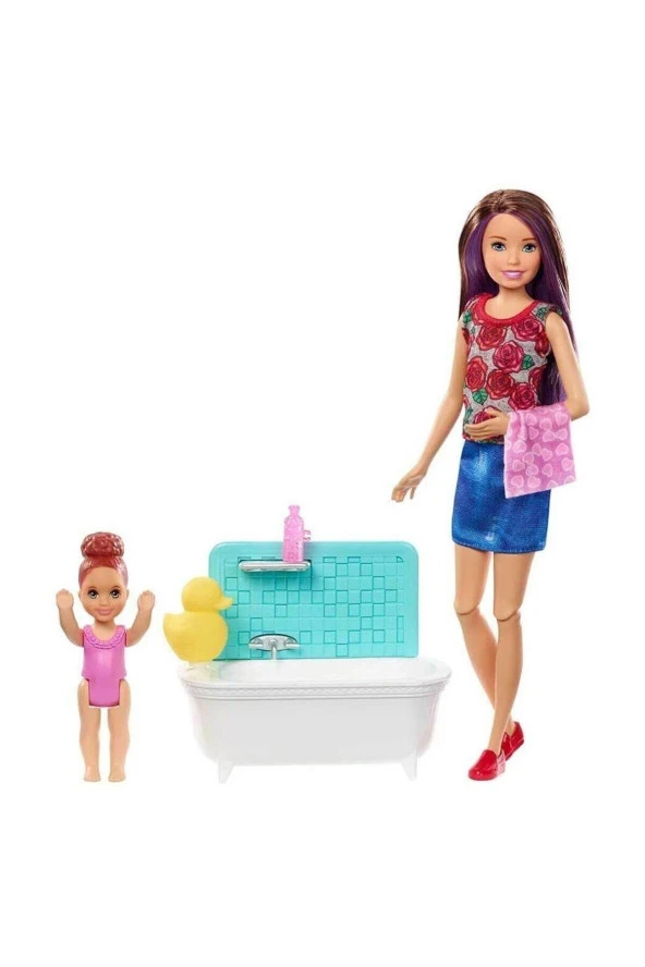 Barbie Bebek Bakıcısı Bebeği Ve Aksesuarları Oyun Seti ürün görseli 1