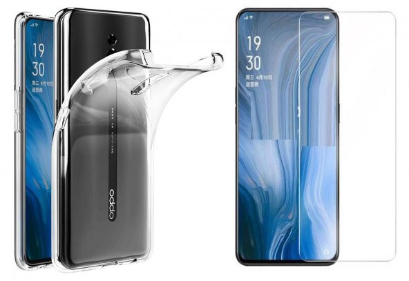 Oppo Reno Zore Süper Silikon Kılıf Kamera Korumalı + Nano Cam ürün görseli 1