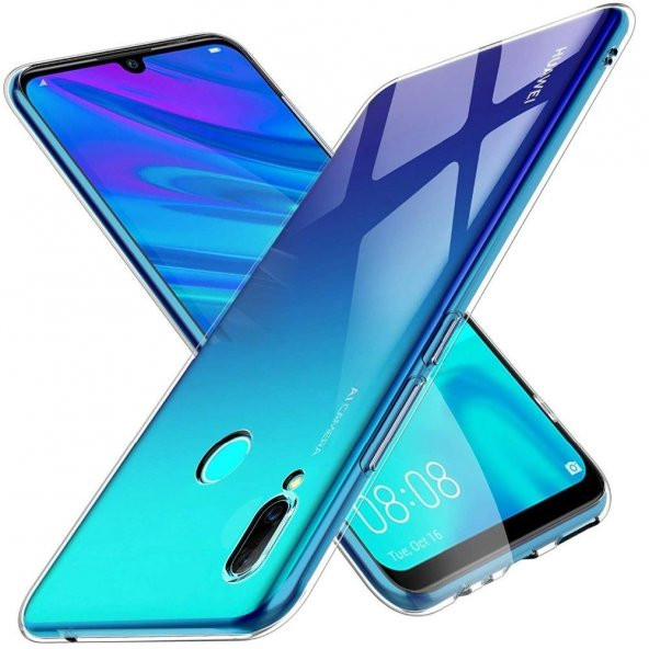 Huawei Y6 2019 (Honor 8A) Kılıf Şeffaf Süper Silikon Kılıf ürün görseli 1