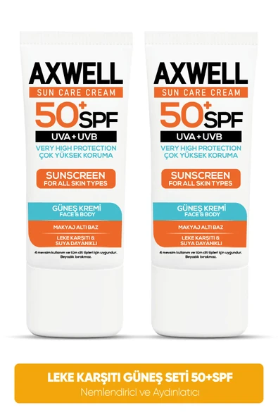 Sun Care Cream Leke Karşıtı Güneş Kremi Çok Yüksek Koruma 50+ SPF 50ml + 30 SPF 50 Fırsat Seti ürün görseli 1