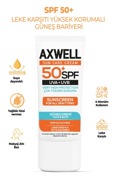 SPF 50'' Leke Karşıtı Nemlendirici Yüksek Koruma Güneş Kremi 50 ML ürün görseli 1