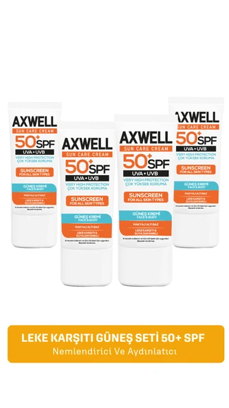 SPF 50+ 4 Lü Fırsat Seti Leke Karşıtı Nemlendirici Yüksek Koruma Güneş Kremi 50 ML ürün görseli 1