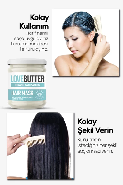 Keratin Saç Maskesi 190ml - Resim 2