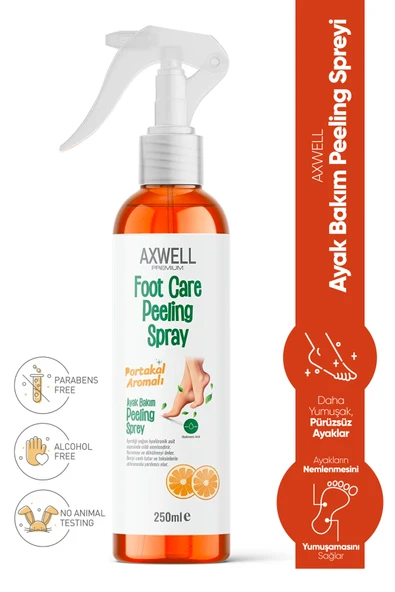 Axwell Premium Portakal Aromalı Ayak Bakım Peeling Spreyi 250ml ürün görseli 1